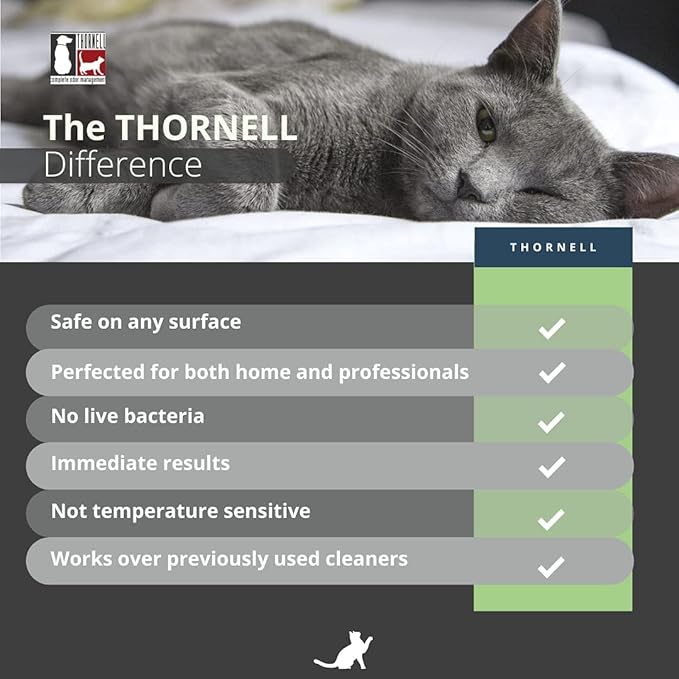 Thornell Cat Odor-off: Cat Spray Odor Eliminator - Fresh Scent Pet Odor Eliminator for Home - Pet Urine Odor Eliminator Spray, 22oz