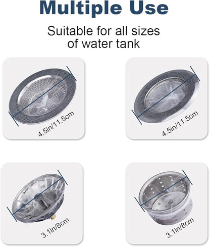 250 PCS Kitchen Disposable Mesh Sink Strainer Bag Fits Sink Strainer Elastic Anti-Clogging Sink Drain Strainer Collecting Kitchen Food Waste Garbage