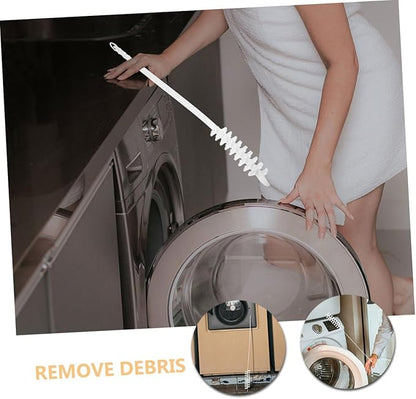 ULTECHNOVO 2pcs Rolling Washing Machine Cleaning Brush Lint Dryer Brush Vent Trap Cleaner for Efficient Cleaning