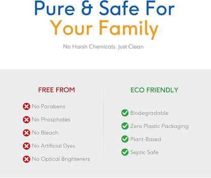 BellaLuce Laundry Detergent Sheets - Laundry Sheets, 240 Loads, Eco-Friendly, Plastic-Free, Fresh Linen Scent, Space Saving, Fast Dissolve & Hypoallergenic, Laundry Detergent for Home,Dorms,Essentials