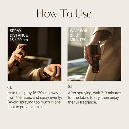 hetras Textile Perfume | England Cotton - Clean & Breezy Scent | Long-Lasting Subtle Fragrance Wrinkle Release Spray | Travel-Size Linen Freshener | Made with Natural Essential Oils, 2.7 fl. oz.