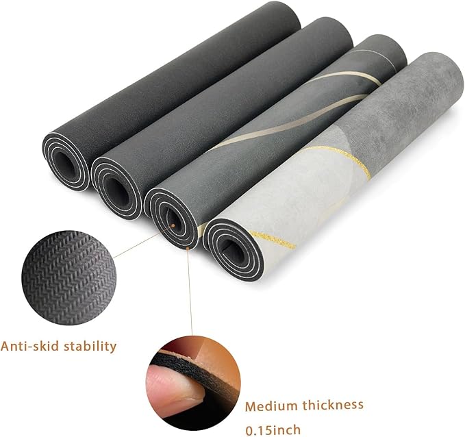 Coffee Mat 24x16 Inch, Light Gray Streamline Coffee Pot Mat, Absorbent Hide Stain Rubber Backed Dish Drying Mat for Kitchen Counter, Mat for Countertops, Under Coffee Maker Machine Bar Espresso Staion