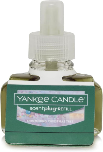 Yankee Candle Shimmering Christmas Tree Electric Home Fragrance Scent Plug Refill (Pack of 6)