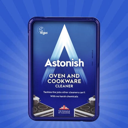 Astonish Oven & Cookware Cleaning Paste For Glass, Appliances, Ceramics, Stovetop & Pyrex - All Purpose Kitchen Cleaner - Heavy Duty Stainless Steel Degreaser Removes Baked On Grease & Grime 150g Tub