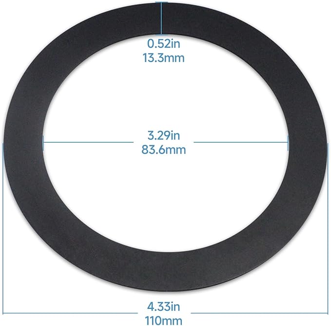 2Pcs FLG-Seal Rubber Drain Insert Gasket, Putty-Free Sink Flange Gasket for Kitchen Sink Garbage Disposal Gasket, Compatible with InSinkErator