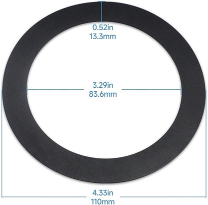 2Pcs FLG-Seal Rubber Drain Insert Gasket, Putty-Free Sink Flange Gasket for Kitchen Sink Garbage Disposal Gasket, Compatible with InSinkErator