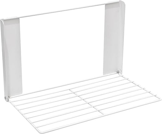 LEQ Clothes Drying Rack Magnetic Folding Shelf for Clothes and Towels, Magnet Rack Mount on Washing Machine Fridge, Durable Folding Rack for Laundry Room Bathroom Kitchen