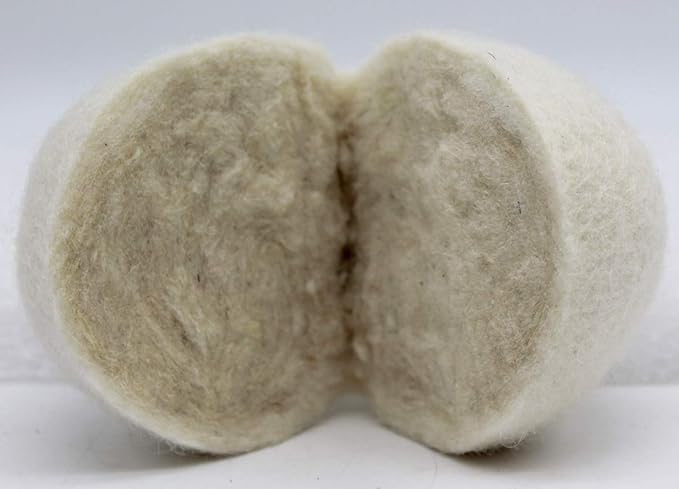 Wooland Wholesale Bulk Laundry XL Premium Wool Dryer Balls - 100% New Zealand Organic Wool Natural Fabric Softener for Sensitive Skin, Babies (100 Count)