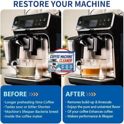 Coffee Maker Cleaner Garbage Disposal Cleaner - Includes 24PCS Coffee Maker Tablets and 24-Pack Garbage Disposal Tablets