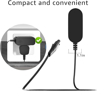 Replacement for Voweek Electric Spin Scrubber 9V Charger,Compatible with Voweek SP02/VWS211/ LABIGO LA1 Electric Spin Scrubber Power Cord Charger(1Pcs)