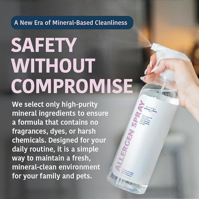 Allergen Spray, Pets, Dust Allergies & More, Air & Surface Control, Just Add Water, Bottle Plus Two Refills, Over 100oz Total