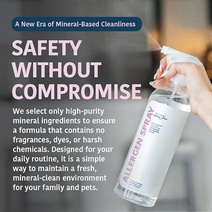 Allergen Spray, Pets, Dust Allergies & More, Air & Surface Control, Just Add Water, Bottle Plus Two Refills, Over 100oz Total