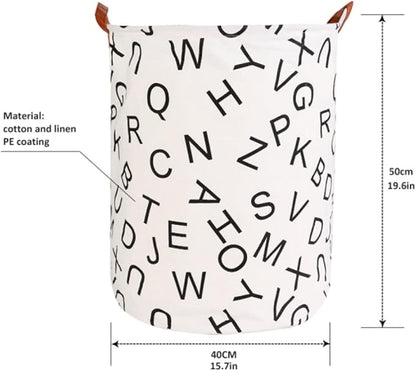 1PC Folding Laundry Basket Round Storage Bin Bag Large Hamper Collapsible Clothes Toy Basket Bucket Organizer Large Capacity