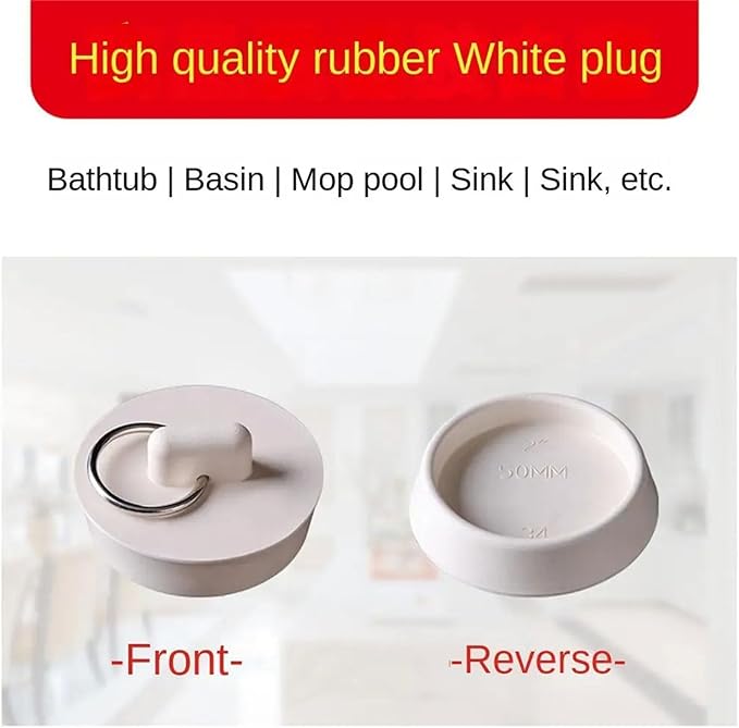 Rubber Sink Bathtub Plug Drain Stopper Bath Plug Sink Wash Basin Water Stopper for Bathtub Bathroom