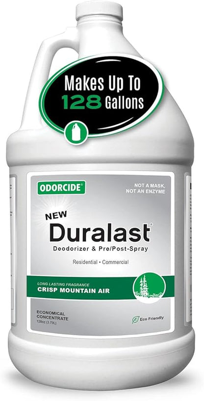 Odorcide Duralast Crisp Mountain Air Pet Urine Odor Eliminator – Pet Deodorizers for Home for Strong Odors – Pet Urine Deodorizer – Pet Odor Eliminator for Home w/Non-Enzymatic Formula (1 Gallon)