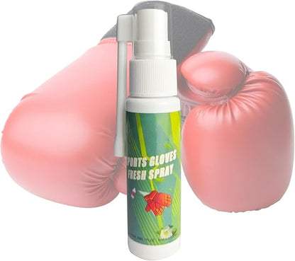 Boxing Glove Deodorizer 30ml, Gym Bag Freshener Spray for Work Boots, Athletic Gear, Gloves, Clothes, Helmets, Shoes, Hockey Equipment, Sports Use