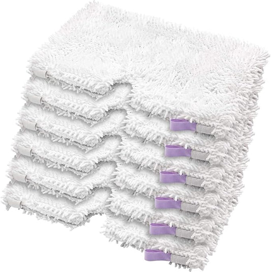 Replacement Steam Mop Pads for Shark Steam Mop Pads Compatible with S3500 Series S3501 S3601 S3550 S3901 S3801 SE450 S3801CO S3601D Steam Pocket Mop (6-Pack)