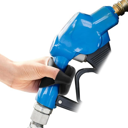 Maplefield Reusable Silicone Gas Pump Gloves - One Size Fits Most, Blue - Magnetic Pump Grip & Magnetic Hand Cover for Fuel Nozzle - Easy-Clean Reusable Fuel Glove