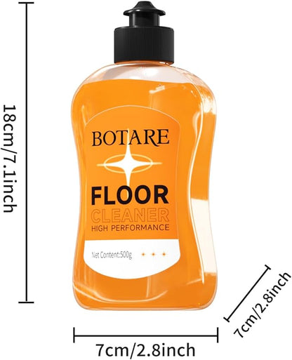 Floor Cleaner Liquid for Mopping, Household Deep Cleaning Solution for Wood,Hardwood,Tile,Laminate,Marble & Porcelain & Bathroom,Orange Scent,17.6 Fl Oz Each(1 Bottle+1 Cleaning Cloth)