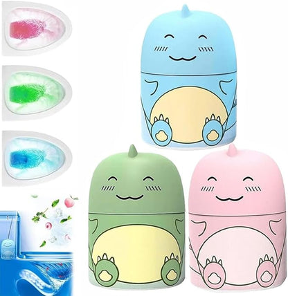 Dinosaur Toilet Bowl Cleaner Bottle, 2026 Upgraded Cute Dinosaur-Shaped Magic Automatic Toilet Tank Cleaner Bottle, Long-Lasting Bathroom Tank Crazy Cleaning Deodorizer Wonder(3pcs-MIX)