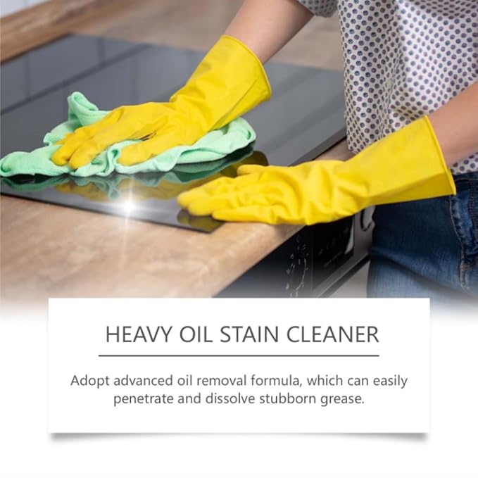 Kitchen Cabinet Cleaners and Polishers, All Purpose Kitchen Heavy Oil Cleaning Agent, Multi-effect Powerful Kitchen Heavy Grease Cleaner for Pots and Pans, Countertops (3pcs)