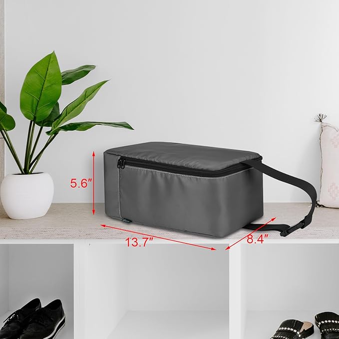 Beautyflier Travel Steam Iron Bag for Conair Handheld Garment Steamer, Portable Handheld Design Steamer Carrying Case Holder Iron Case Organizer with Hanging Buckle Strap, Bag Only (Grey)