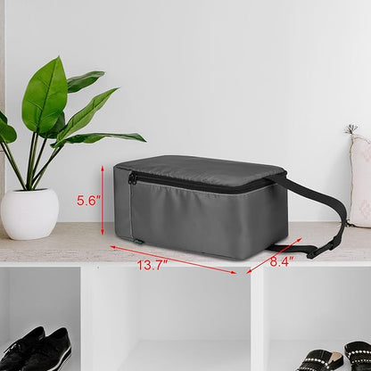 Beautyflier Travel Steam Iron Bag for Conair Handheld Garment Steamer, Portable Handheld Design Steamer Carrying Case Holder Iron Case Organizer with Hanging Buckle Strap, Bag Only (Grey)