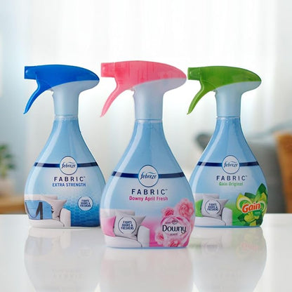 Febreze Fabric Spray Air Freshener, Odor-Fighting Fabric Refresher, Sneaker Balls Alternative, Couch Cleaner, Linen Spray, Multi-Use, Gain Original Scent, 23.6 fl oz