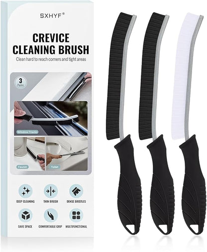 SXhyf Crevice Cleaning Brush - Grout Scrub Brush, House Cleaning Supplies, Gap Cleaning Tools, Home Essentials, Gifts for Women Men, Hard Bristle Crevice Cleaner Brush for Household Use, Bathroom
