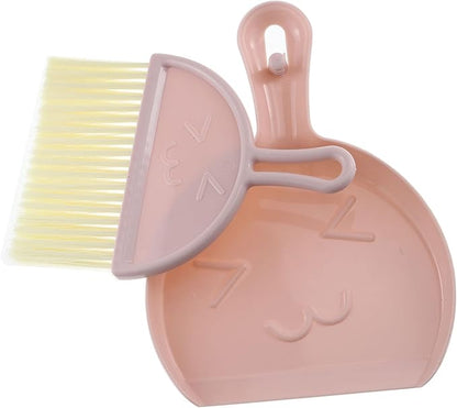 dust pan and Broom/Dustpan Small Dustpan and Brush kit, Multifunctional Cleaning Tool (with Manual Broom Brush), Child Broom and Dustpan Set Plastic dust Collector