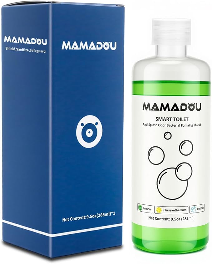 MAMADOU Foam Shield Smart Toilet Special Foaming Agent Splash Toilet Cleaner 285ml Deodorizing Cleaning Liquid Stain-Resistant Ceramic Bowl For Effective and Environmental Lime scent