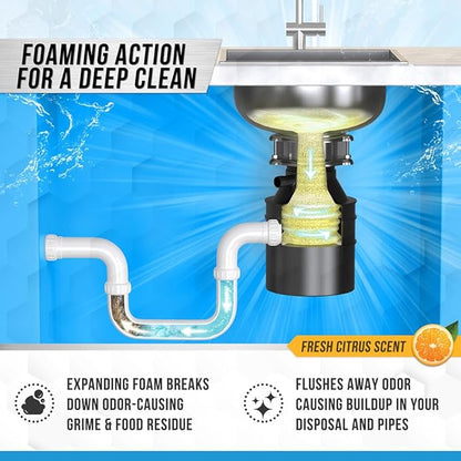 ACTIVE Washing Machine Cleaner for Pet Owners and Disposal Cleaner - Includes 24pk Pet Washer Cleaning Tablets and 24ct Garbage Disposal Cleaner Tabs