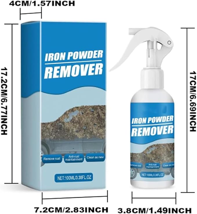 Multi-functional Quick-acting Rust Removal Spray, Portable Rust Remover Spray for Metal, Car Rust Removal Spray (2 Pcs/100ml)