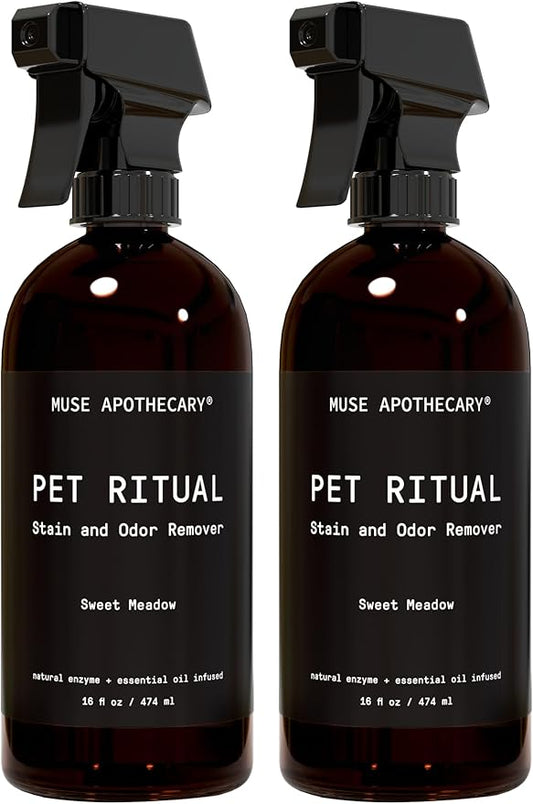 Muse Apothecary Complete Pet Stain and Odor Remover Enzyme Carpet Cleaner - Dog Stain Remover and Odor Neutralizer, Essential Oils Infused, Pet Stain Remover for Carpet - Pet Stain Carpet Cleaner 16oz