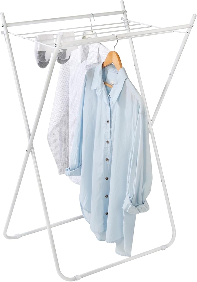 Honey-Can-Do White Metal Collapsible Clothes Drying Rack DRY-09864 White