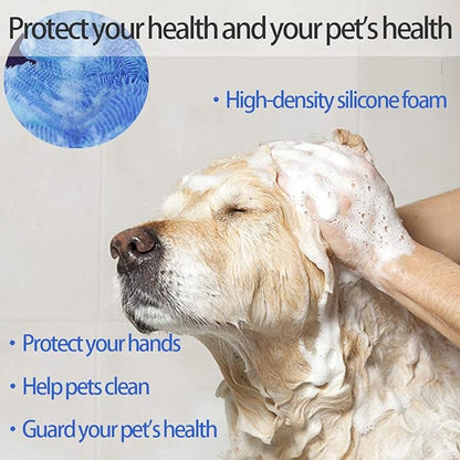 Louis Donné Reusable Silicone Dishwashing Glove, Heat Resistant Kitchen Glove, Silicone Massaging Dishwashing Gloves for Dogs and Cats Care and Pet Grooming Household Kitchen Gloves