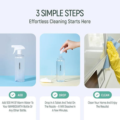 12 Pack Natural Multi-Purpose Cleaner - All Surface Multipurpose Cleaning Tablets Refill - Eco-Friendly Product & Cleaning Supplies - 1 Tablet = 17oz Spray (204oz Total) - Calm Lavender