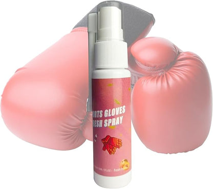 Boxing Glove Deodorizer 30ml, Gym Bag Freshener Spray for Work Boots, Athletic Gear, Gloves, Clothes, Helmets, Shoes, Hockey Equipment, Sports Use