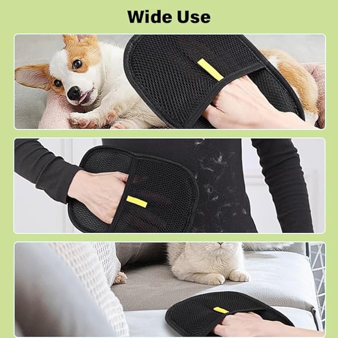 Purepath Hair Removal Glove, Pet Hair Removal Glove for Dogs & Cats, Pure Path Hair Remover Glove for Pet, Electrostatic Pet Hair Gloves for Clothing, Bed, Couch, Carpet, Car Seat (3)