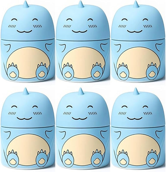 Dinosaur Shaped Automatic Toilet Bowl Cleaner with Ocean Scent, 6 Pack, Long-Lasting Bathroom Tank Tablets in Bottles
