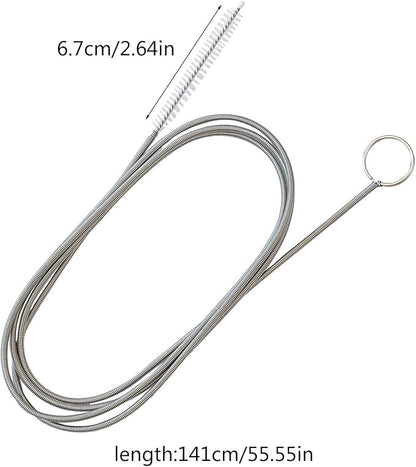 Refrigerator Unclog Convenient 150cm Refrigerator Hole Cleaner Brush Flexible Soft Fridge Dredges Pipe Brushes Scrub Cleaner Tool