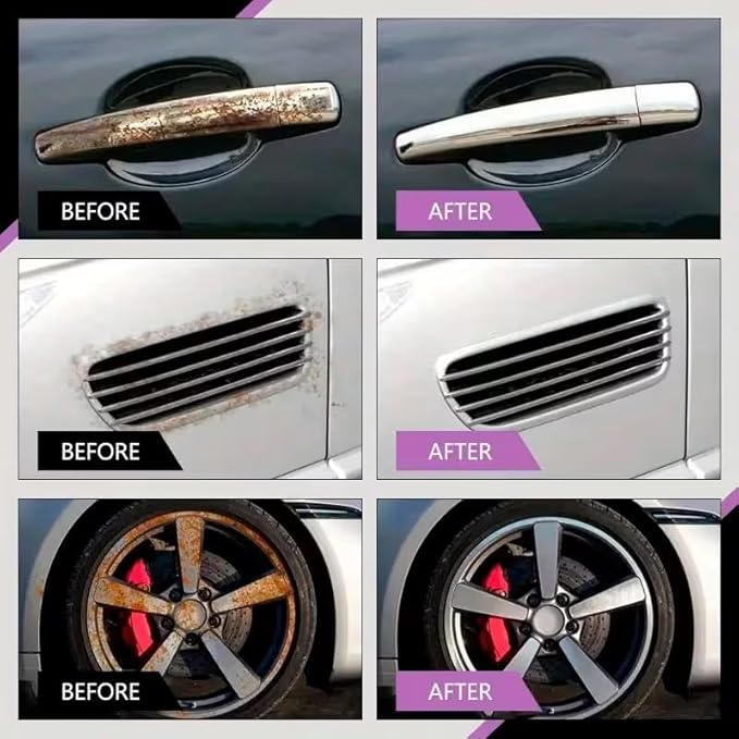 Remove Rust Agent Sprayer Fast Acting Remover for Car Boats, Kitchens, Bathrooms Multipurpose Rust Rust Remover for Metal