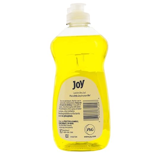 Joy 81209 Liquid Dish Soap, Lemon Scent, 12.6oz - Quantity 1