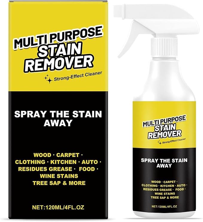 Power Spray，Multi-Purpose Stain Remover, Fast-Acting Formula for Kitchen, Floor, Toilet & Car | Hard Water Deposits, Rust Stains, Yellowing & Tough Grime | Heavy-Duty Surface Deep Cleaner