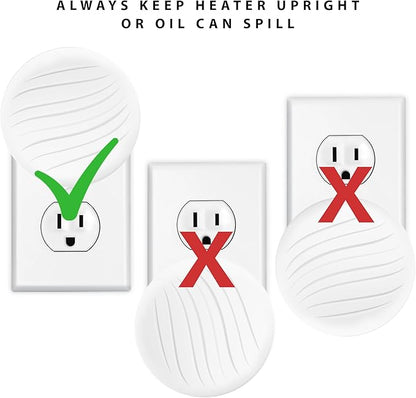 ScentSationals Circle Plug-In Air Freshener Unit - Fragrance Heater with 4 Strength Settings & Swivel Plug - Compatible with ScentSationals Fragrance Oil Refills (2 Pack)