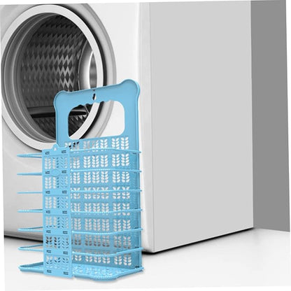 Foldable Laundry Basket with Handles Large Capacity Laundry Hamper Organizer for Dirty Clothes Wall Mountable and Portable Storage Bin for Bathroom and Small Spaces