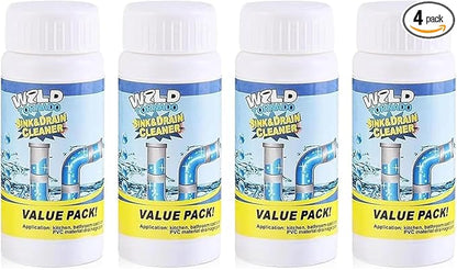 Sink & Drain Cleaner Powder - Pipeline Dredging Agent for Kitchen & Bathroom (4PCS)