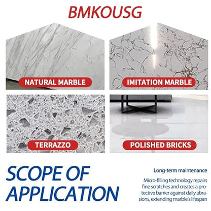 Granite Gloss Conditioner, Marble Polishing Paste, Quartz Polishing Compound, Professional Marble Polish, Polishing Kit - Easily Restore the Gloss of Stone