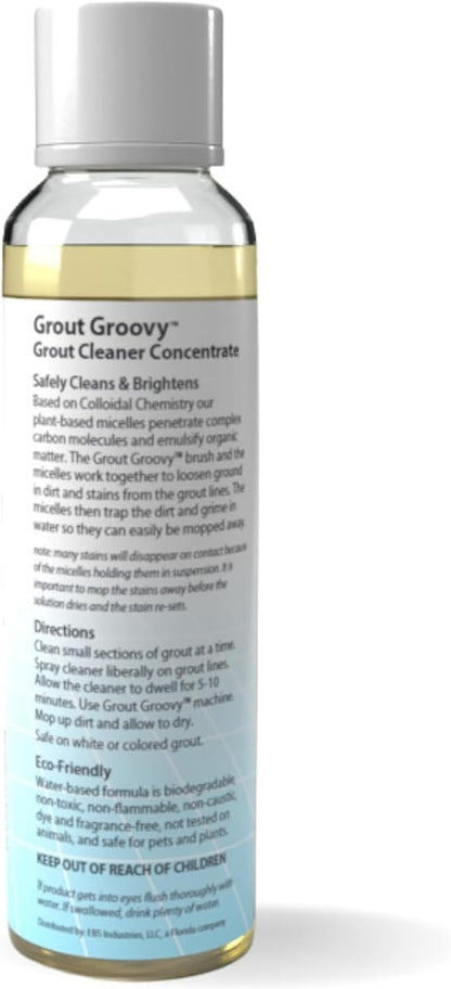 Grout Groovy! Heavy Duty Cleaning Concentrate – 8 oz Plant-Based Tile Cleaner for Bathroom, Kitchen & Floor Grout | Makes 1 Gallon | Safe, Non-Toxic Deep Cleaning Solution for Stains & Dirt