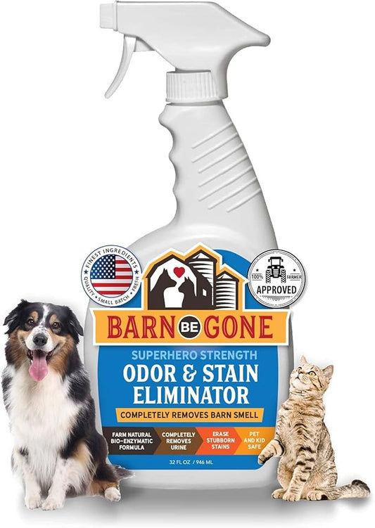Superhero Strength Stain & Pet Odor Eliminator | Enzyme Carpet Cleaner Spray for Pets | Pet Stain Remover for Dog and Cat Urine Destroyer | Small Pet and Puppy Supplies | Pee Deodorizer